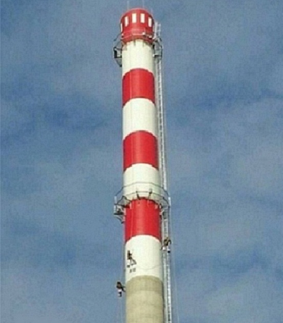 衡水煙囪美化-介紹煙囪刷航標(biāo)色環(huán)油漆注意事項(xiàng)