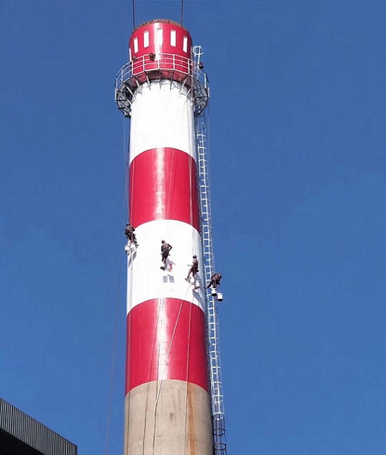 上海煙囪刷航標色環(huán)的注意事項