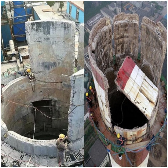 上海煙囪人工拆除公司人工拆除技術及環(huán)保方案